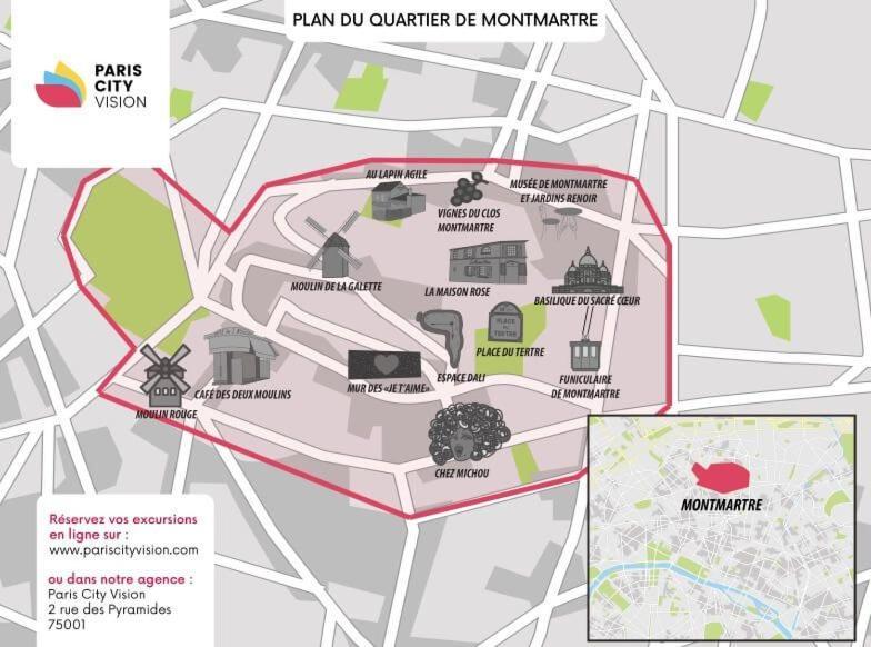 Studyo Cosy 400 Metre Sacre Ceour Paris Exterior foto